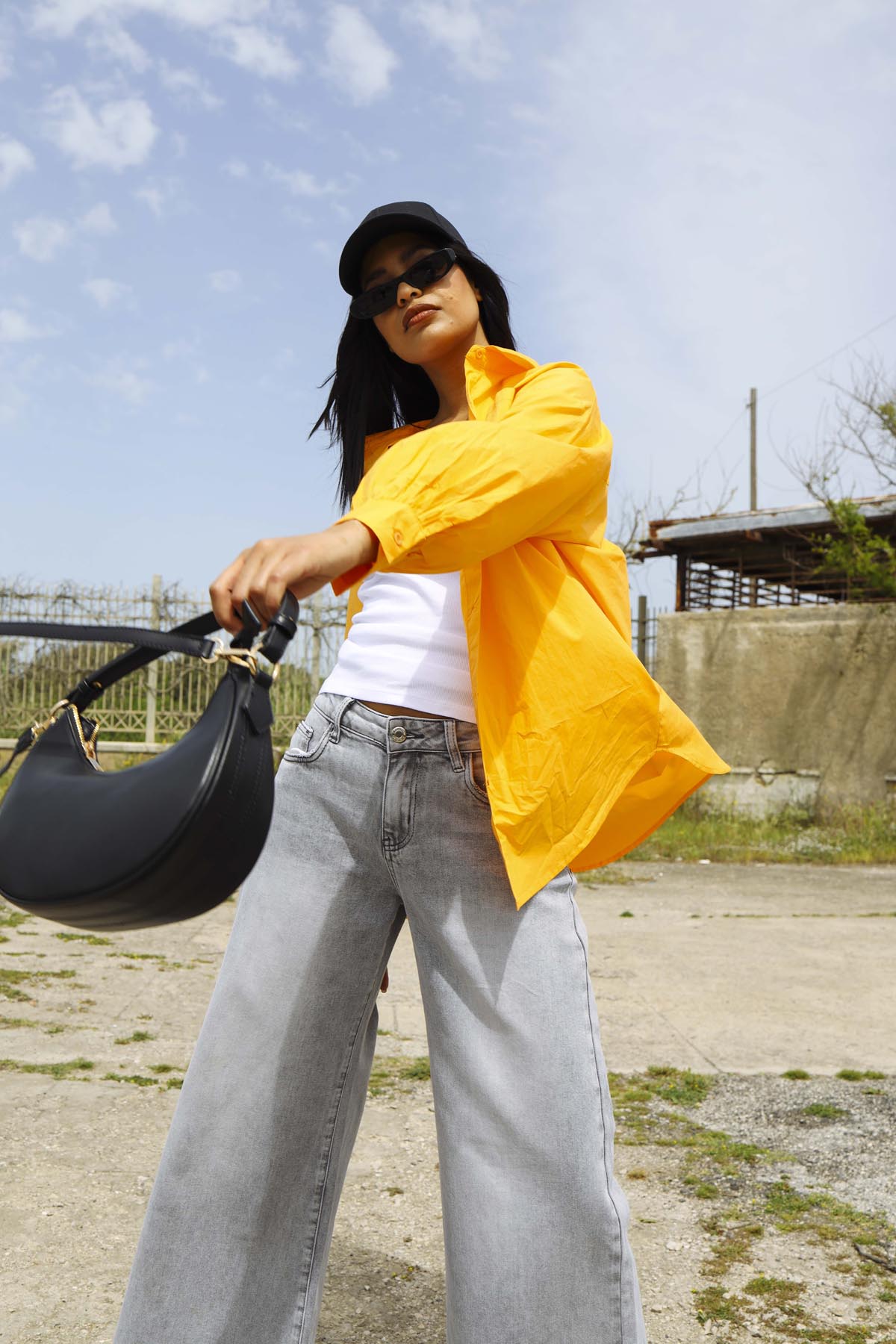 Camicia oversize in cotone Eleonora Stasi