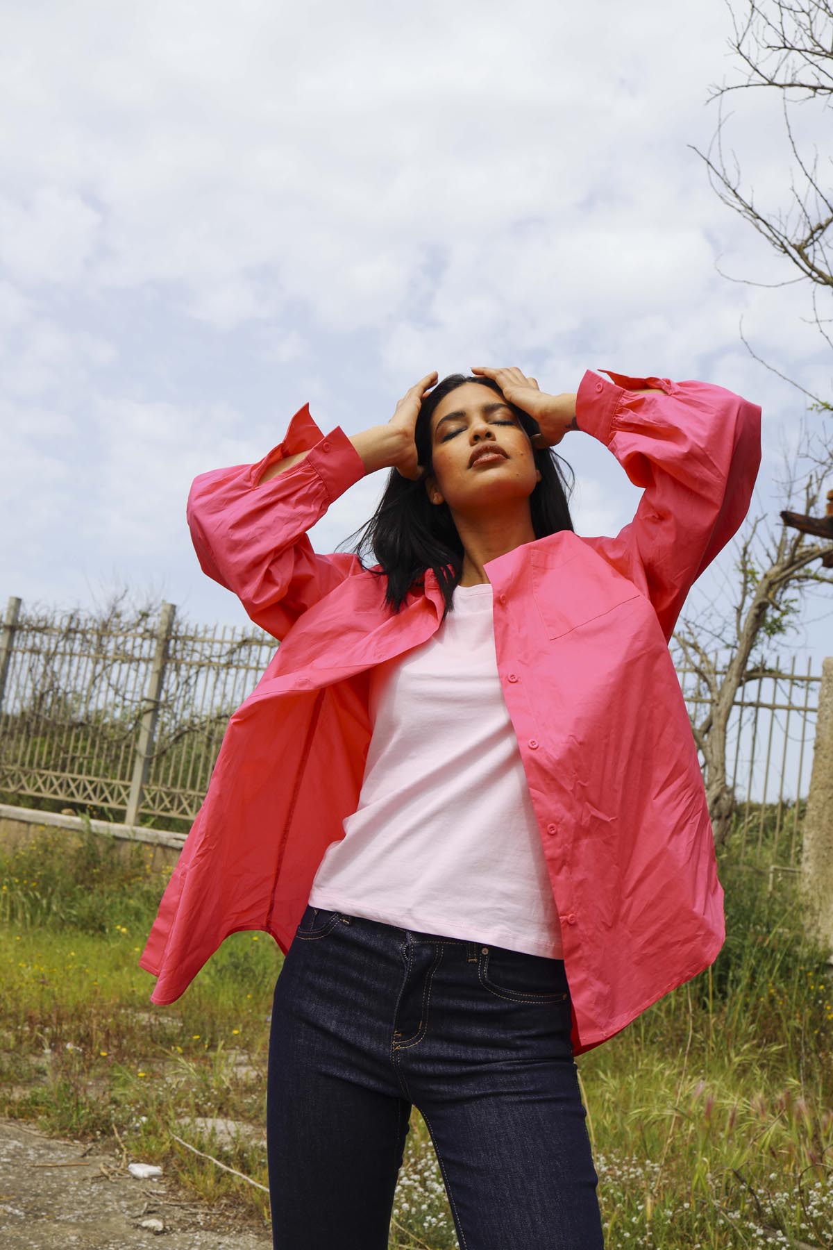 Camicia oversize in cotone Eleonora Stasi