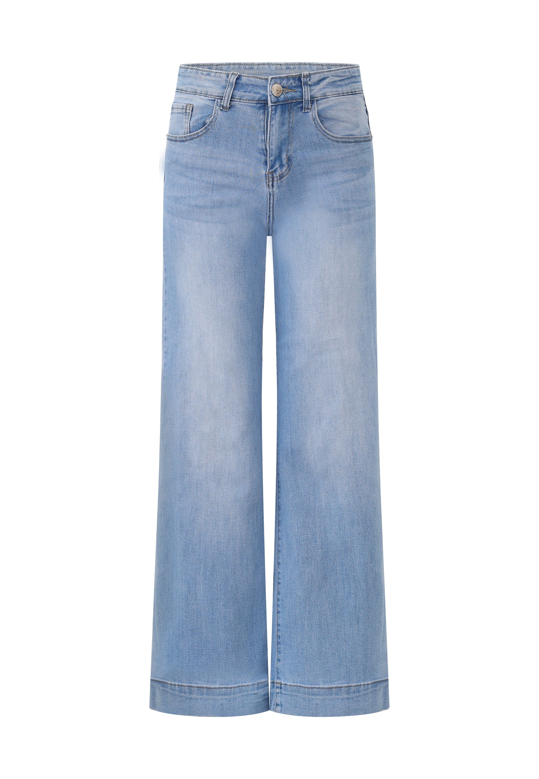 Jeans palazzo denim chiaro Eleonora Stasi