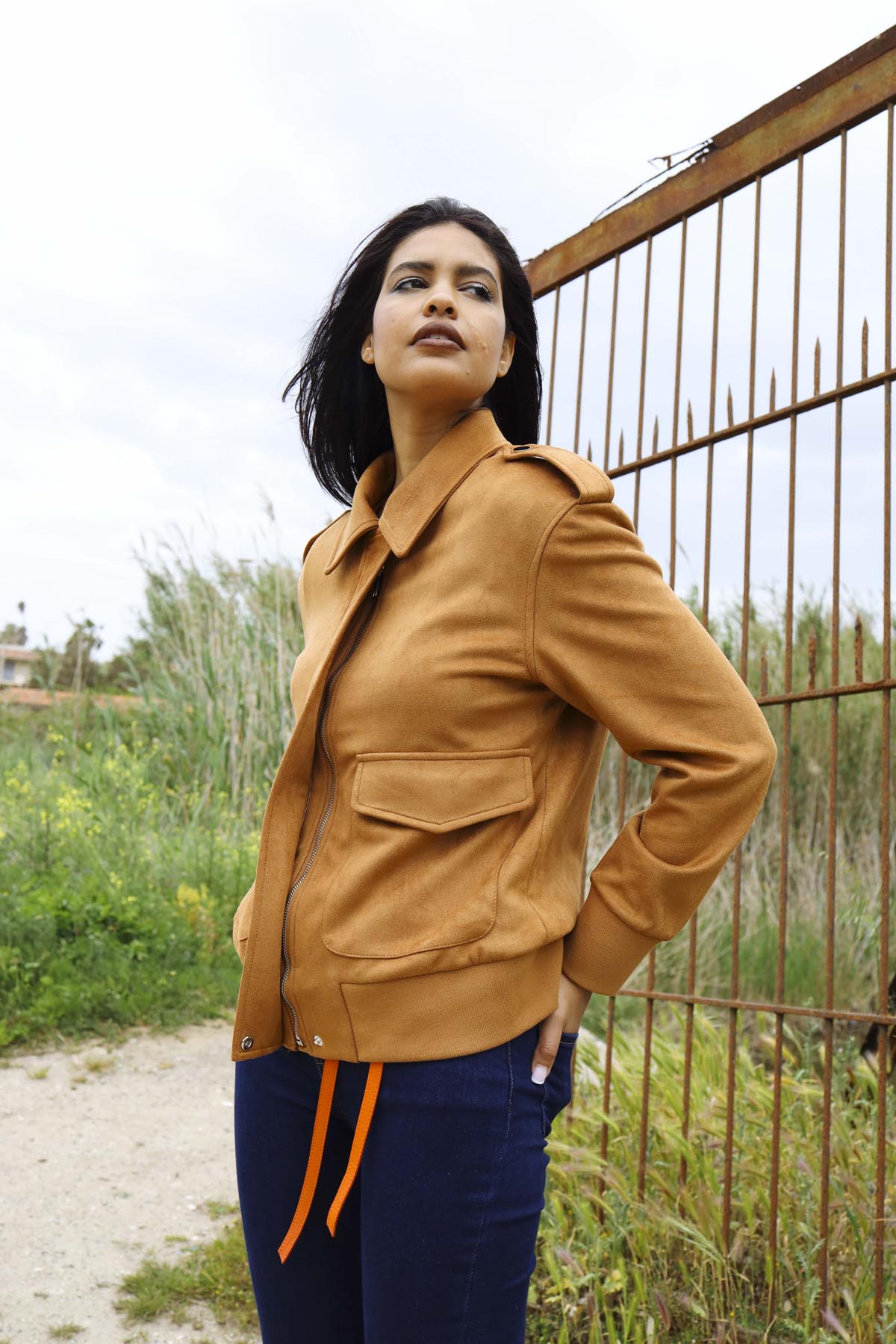 Bomber Camoscio Eleonora Stasi
