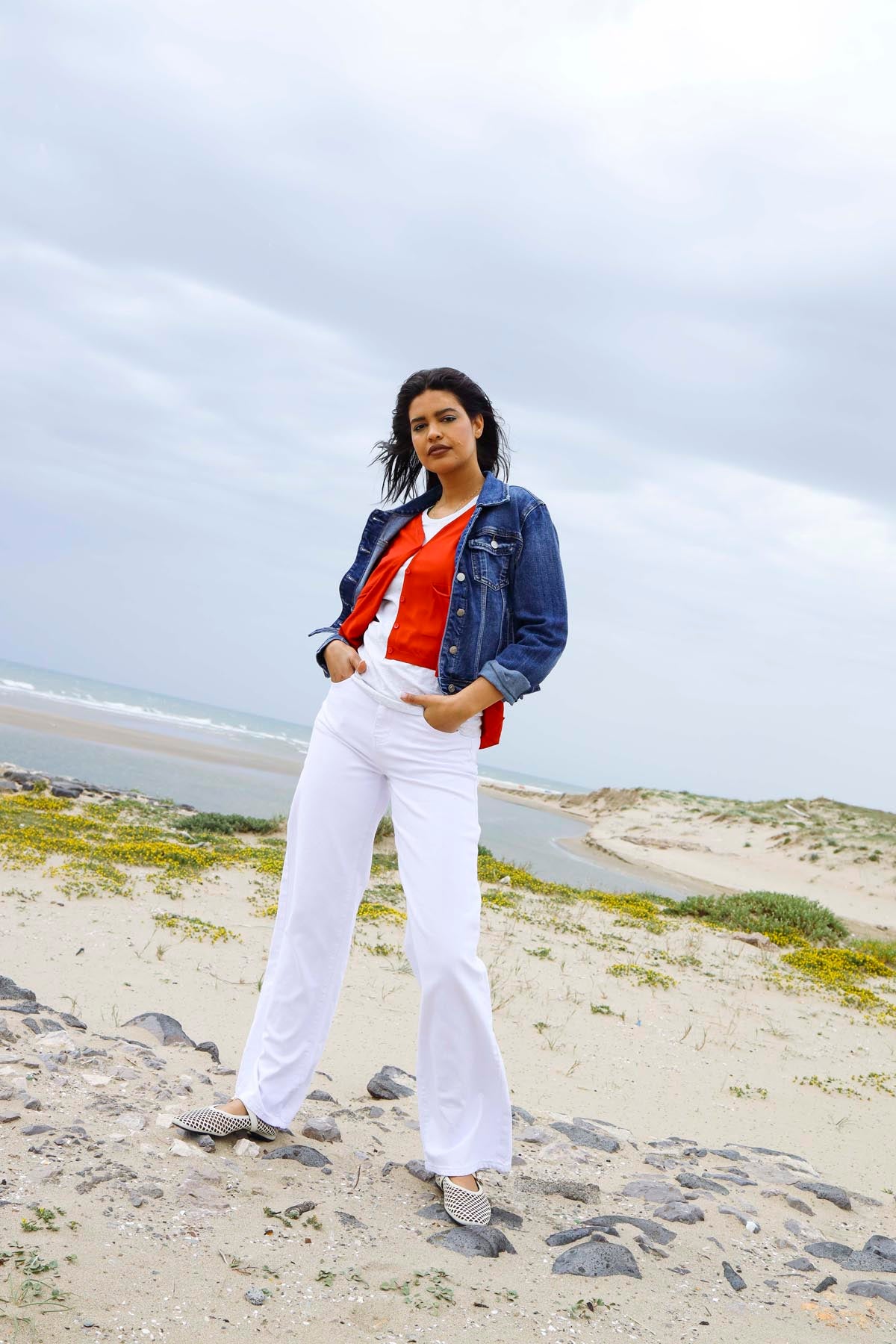 Jeans Palazzo white Eleonora Stasi
